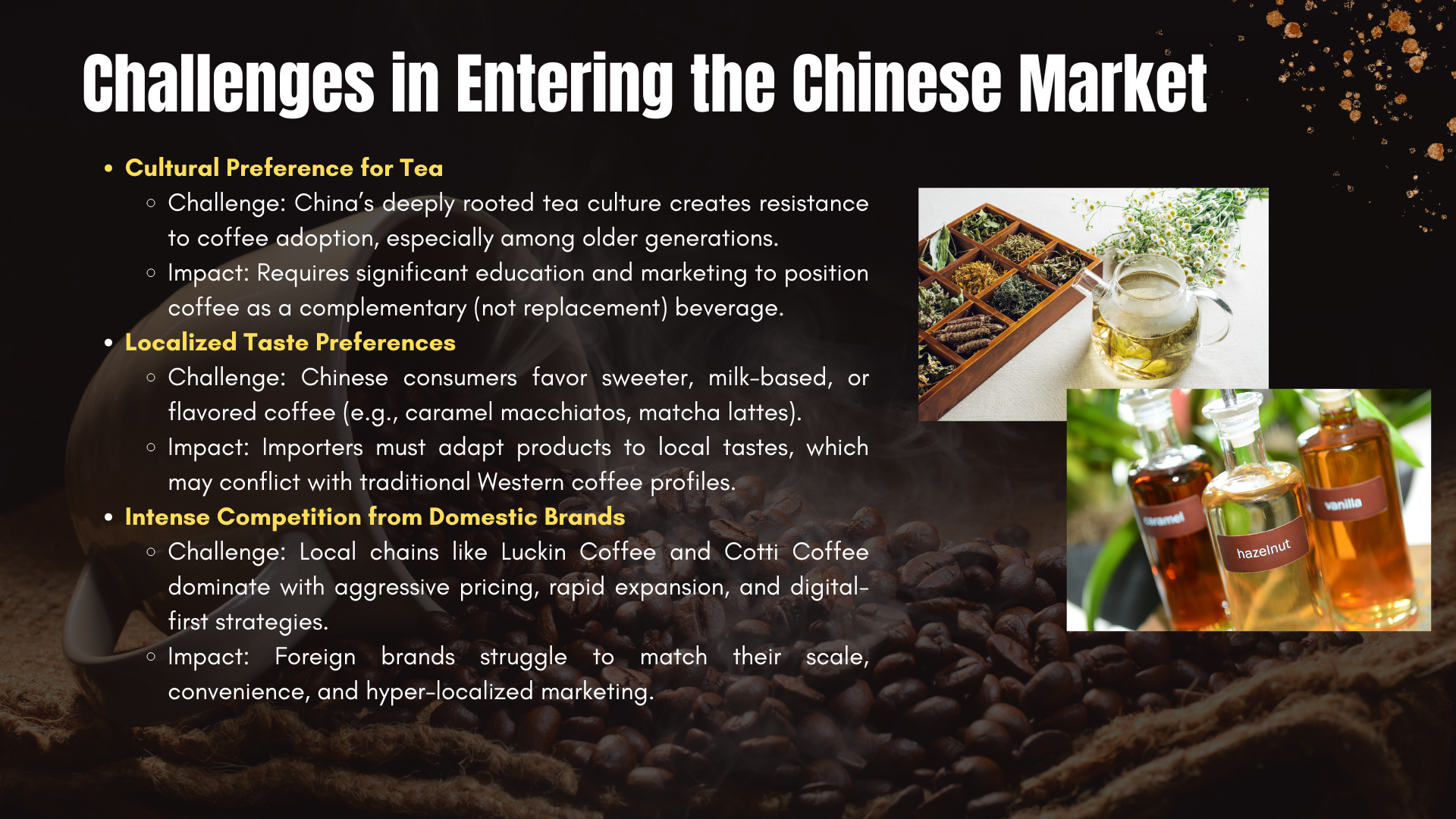 challenges to export Viet Nam coffee to China market